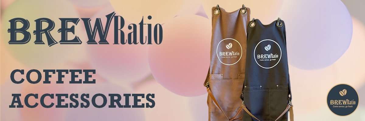 the Barista Apron, Coffee Brown product banner