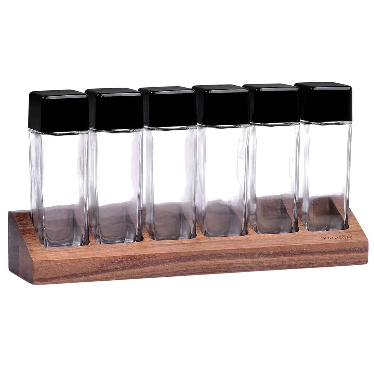 Normcore 6 Tubes Coffee Bean Cellars with Walnut Stand