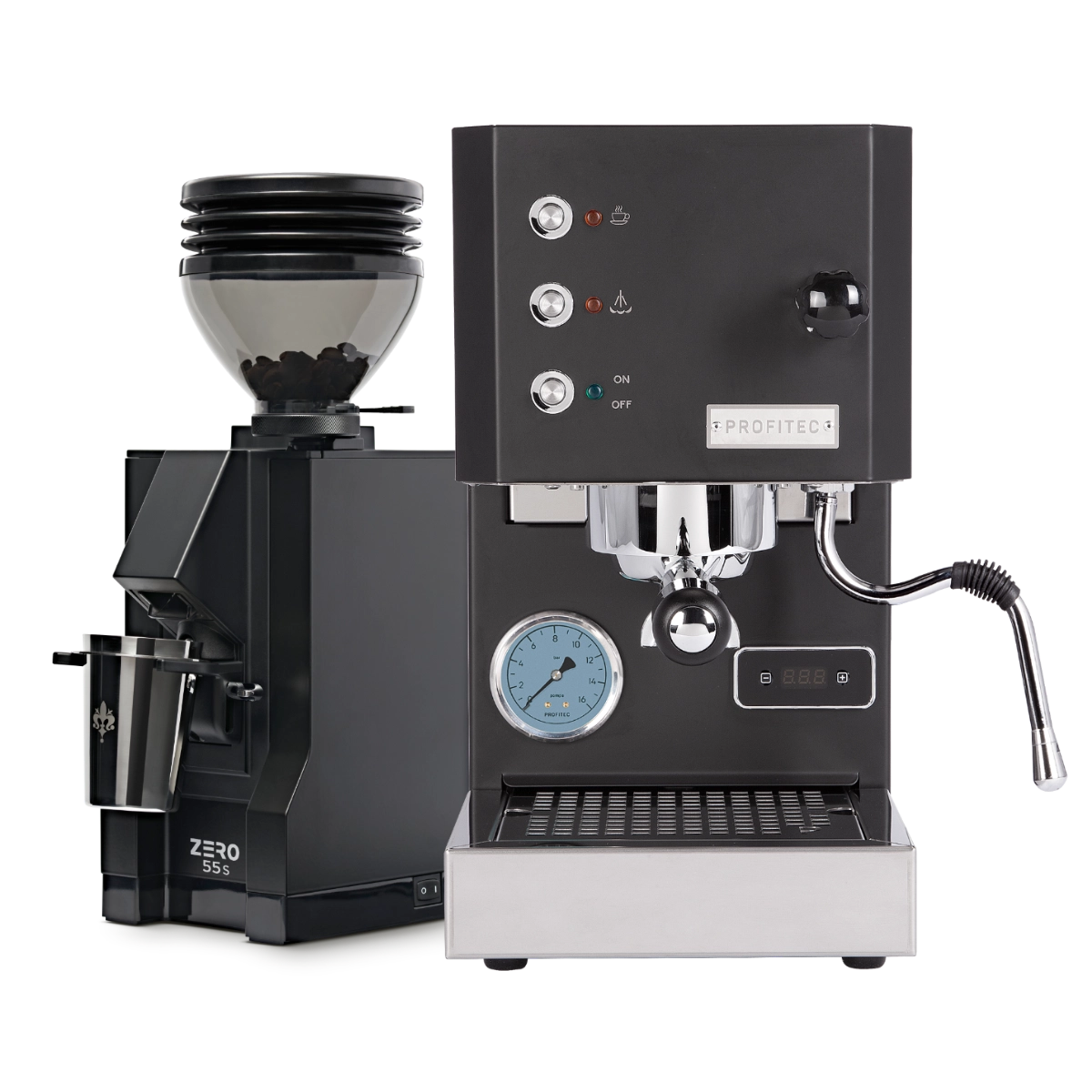 Profitec Go & Eureka Zero Combo, Matt Black