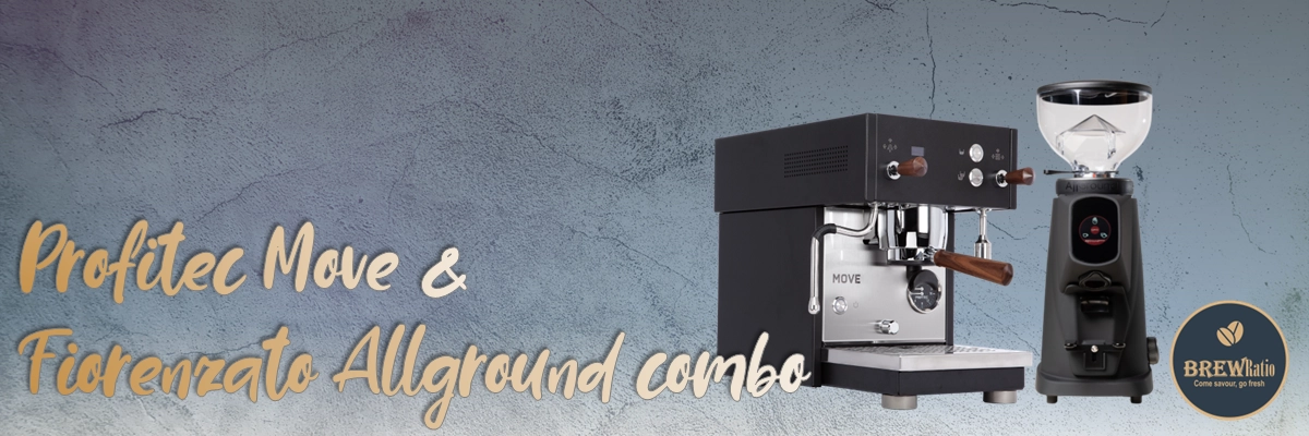 Profitec Move & Fiorenzato Allground Combo, Black product banner