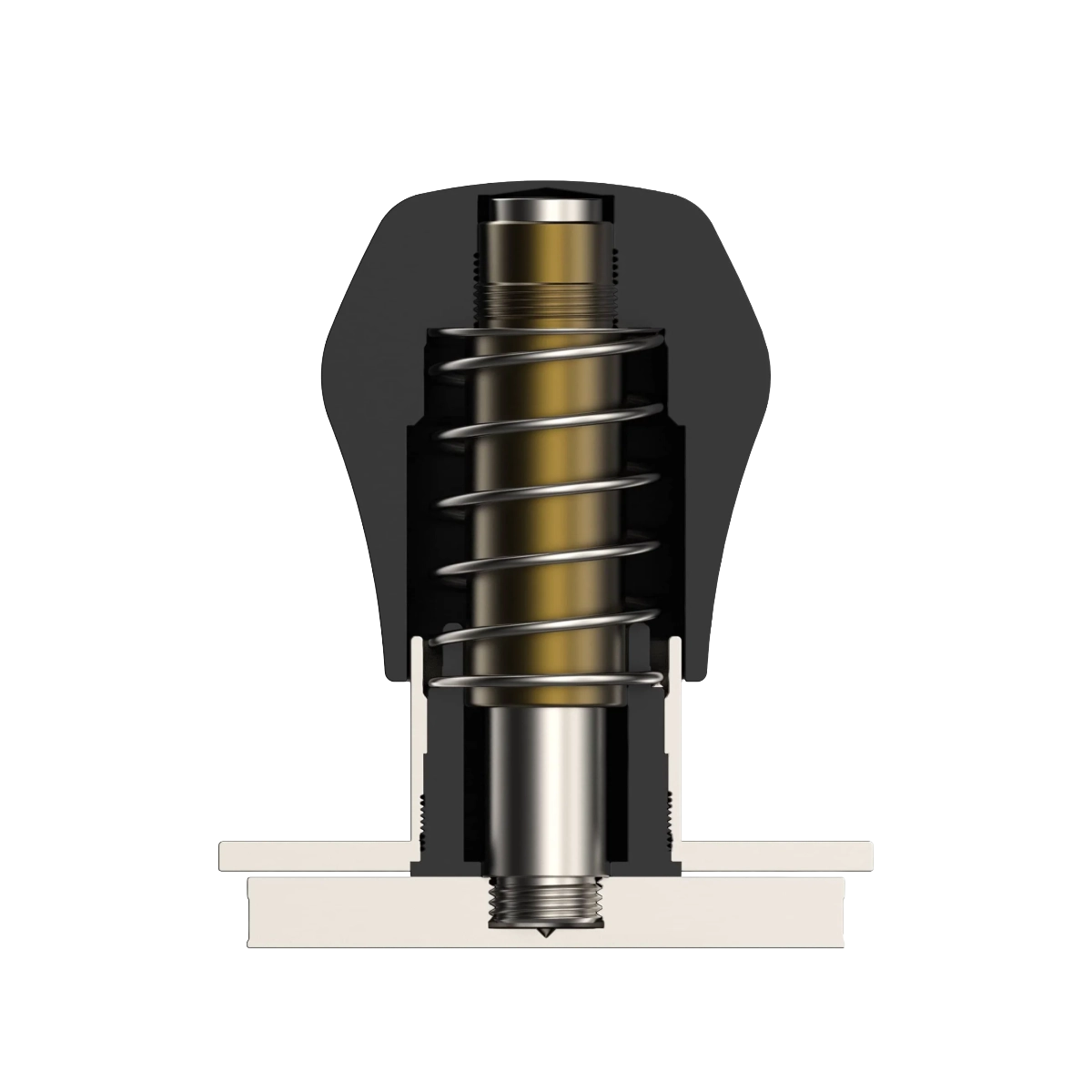 Normcore 58.5mm V4.1 Mini Spring Loaded Tamper, Black