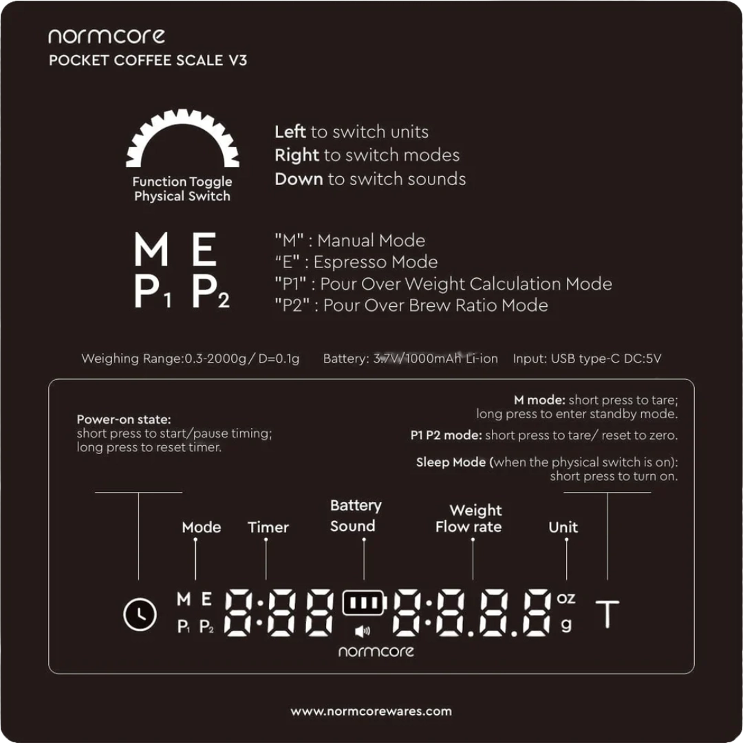 Normcore Pocket Coffee Scale v3